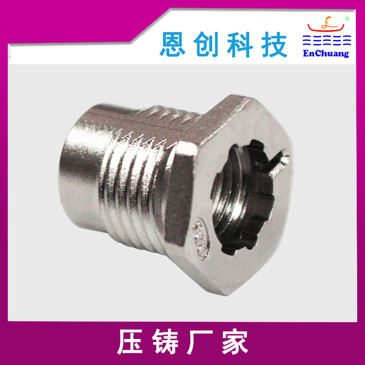 锌合金压铸螺纹工业连接器外壳